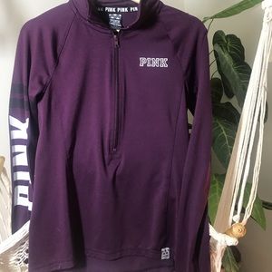 VS PINK Ultimate Long Sleeve Workout Quarter Zip